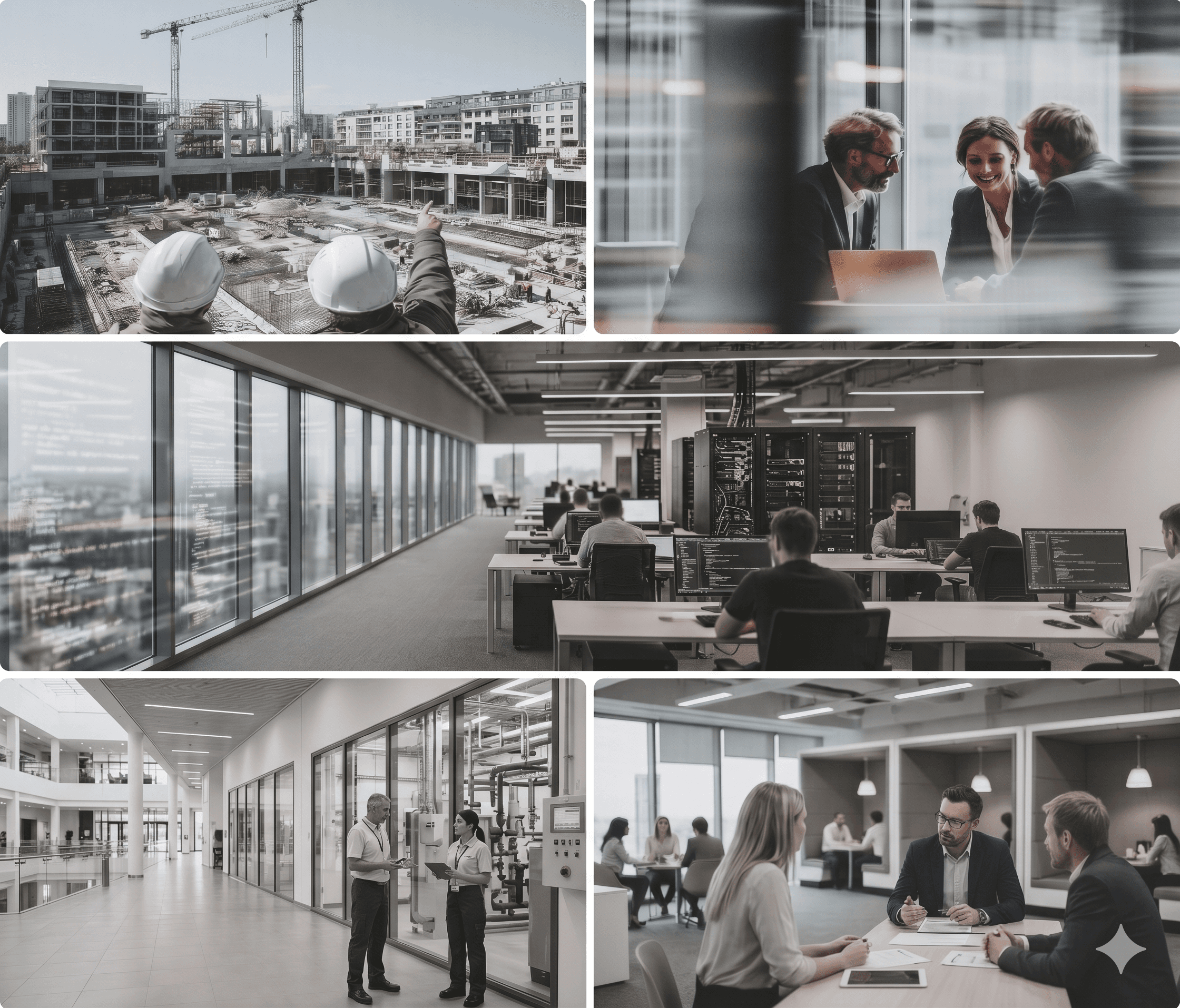 Pentimenti customers across construction, consulting, IT, facility management and staffing